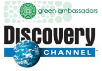 Pictured: Green Ambassadors & Dicovery Channel logos